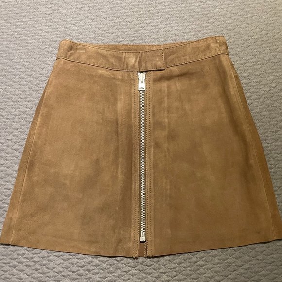 Brand new All Saints Leather Mini Skirt Size 2 - Picture 2 of 11